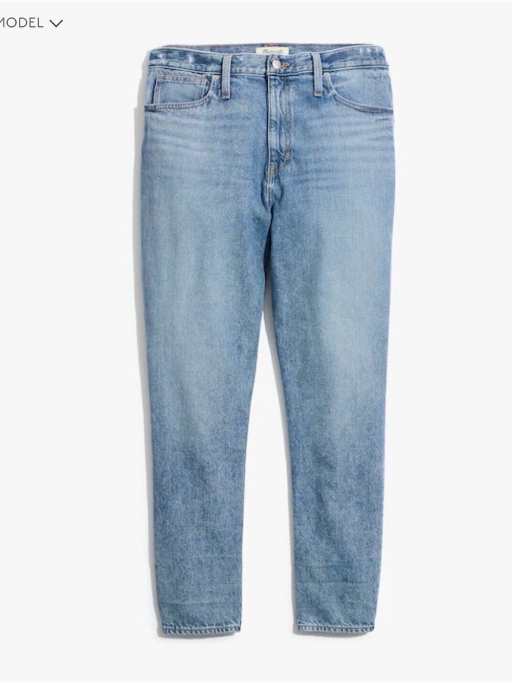 Madewell The Mom Jean Light Blue Straight-Leg Size 26